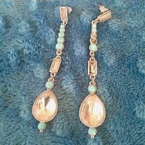Banana Republic Drop Earrings | Turquoise CZ